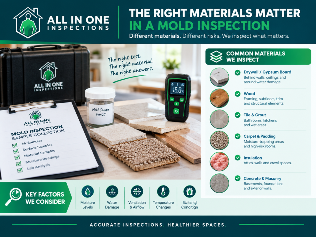 Common materials in pre-1980 homes that may contain asbestos
